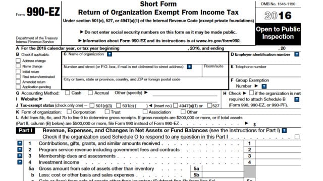 What Is Form 990 EZ And Who Qualifies For It Foundation Group Inc 