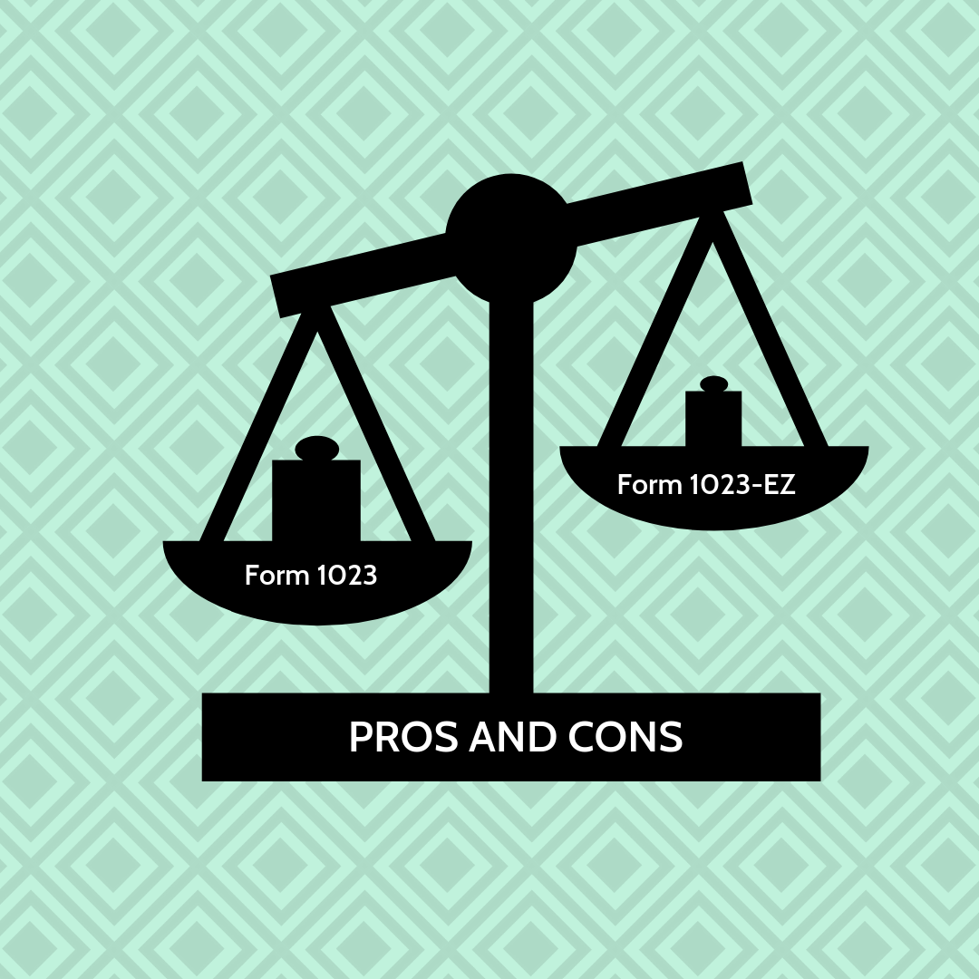 form 1023-ez pros and cons