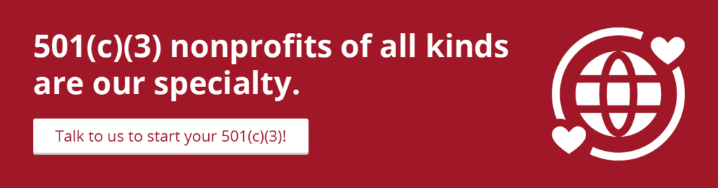 Click this graphic to learn about Foundation Group’s 501(c)(3) formation services.