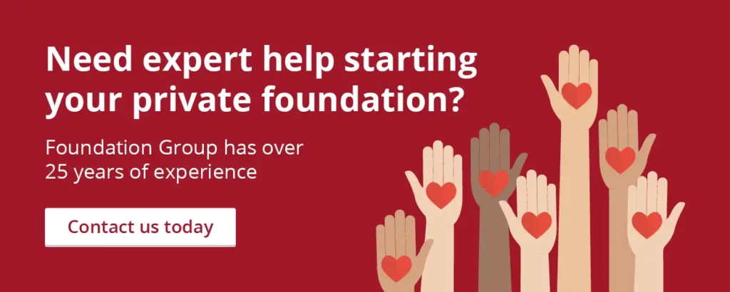 Click on this graphic to contact Foundation Group about their private foundation formation services.
